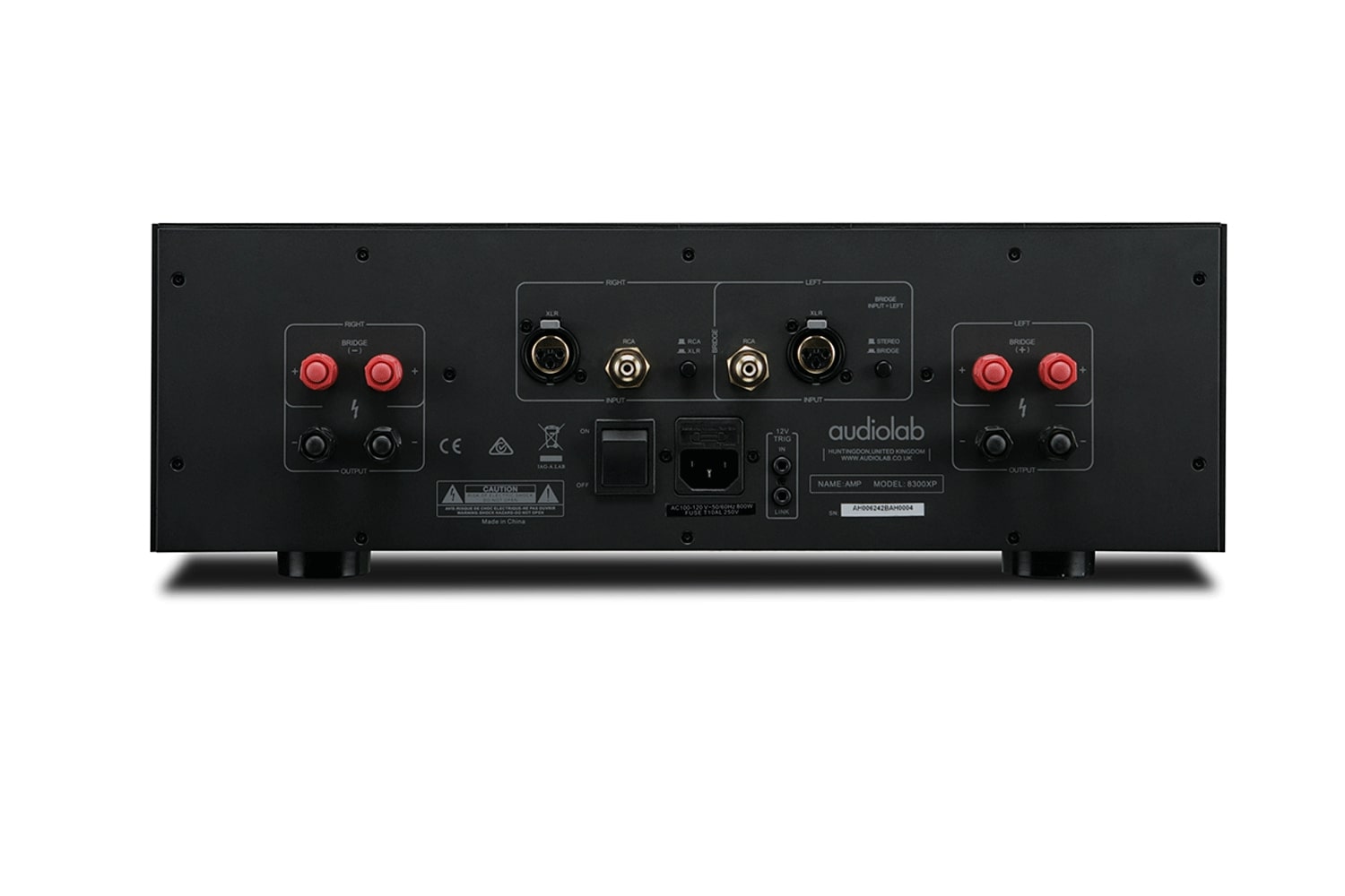 Audiolab 8300XP Black pannello posteriore