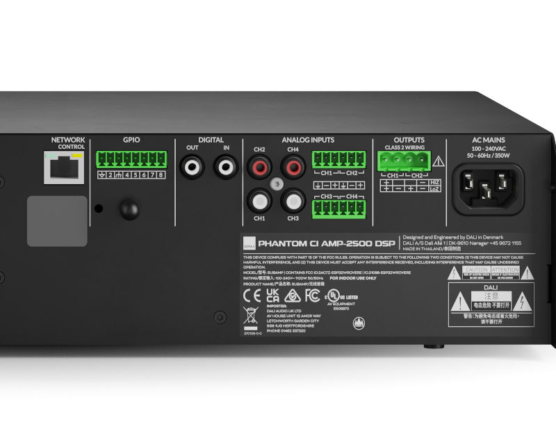 Dali Phantom CI AMP-2500 dettagli